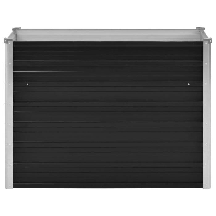 Strat înălțat de grădină antracit 100x40x77 cm oțel galvanizat - WALTI WALTI