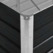 Strat înălțat de grădină antracit 100x40x77 cm oțel galvanizat - WALTI WALTI