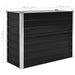 Strat înălțat de grădină antracit 100x40x77 cm oțel galvanizat - WALTI WALTI