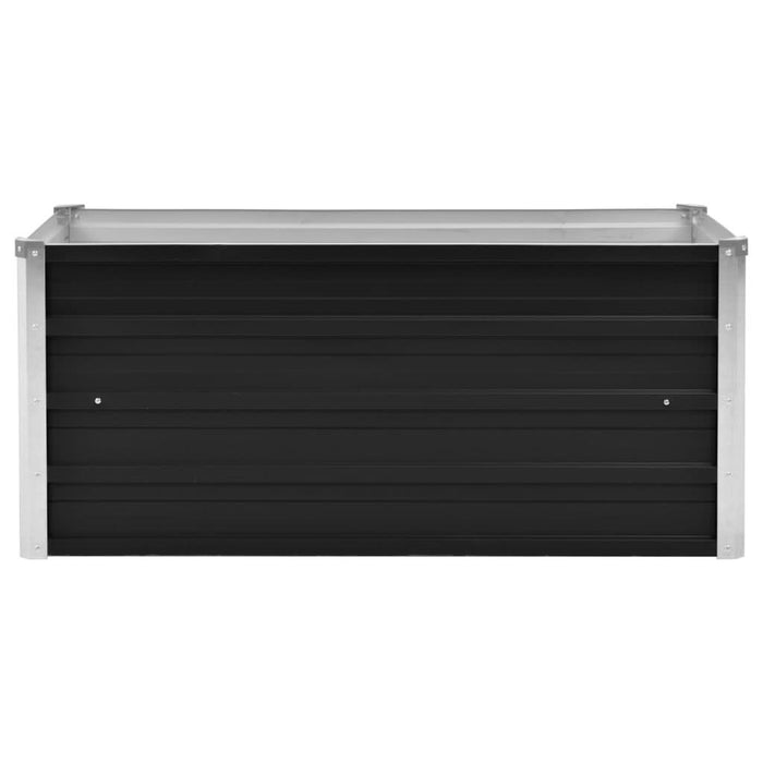 Strat înălțat de grădină antracit 100x40x45 cm oțel galvanizat - WALTI WALTI