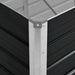Strat înălțat de grădină antracit 100x40x45 cm oțel galvanizat - WALTI WALTI
