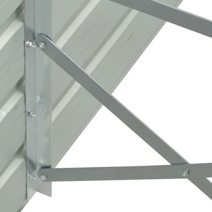 Strat înălțat de grădină antracit 100x40x45 cm oțel galvanizat - WALTI WALTI