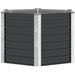 Strat înălțat de grădină antracit 129x129x77 cm oțel galvanizat - WALTI WALTI