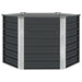Strat înălțat de grădină antracit 129x129x77 cm oțel galvanizat - WALTI WALTI