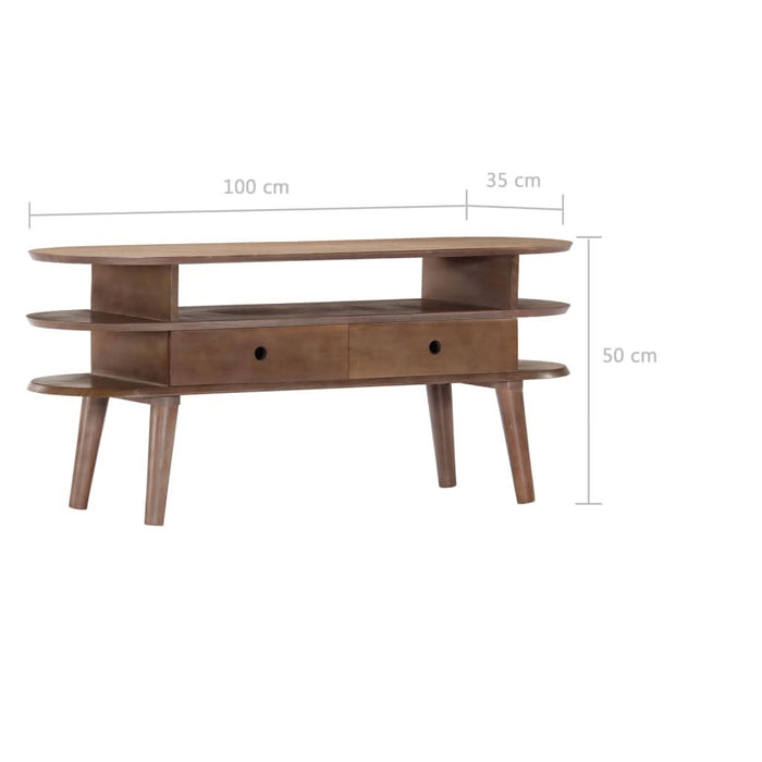 Comodă TV, 110x35x50 cm, lemn masiv de acacia - WALTI WALTI