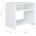 Noptiere, 2 buc., alb, 40x30x40 cm, lemn prelucrat - WALTI WALTI