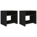 Noptiere, 2 buc., negru, 40x30x40 cm, lemn prelucrat - WALTI WALTI