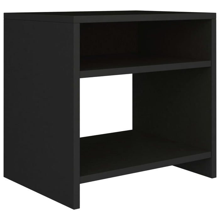 Noptiere, 2 buc., negru, 40x30x40 cm, lemn prelucrat - WALTI WALTI