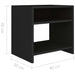 Noptiere, 2 buc., negru, 40x30x40 cm, lemn prelucrat - WALTI WALTI
