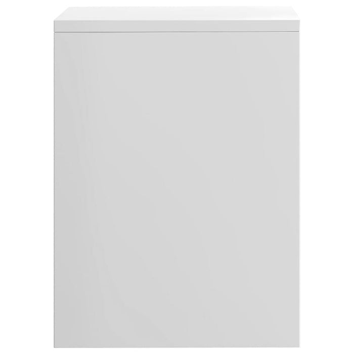 Noptiere, 2 buc., alb extralucios, 40x30x40 cm, lemn prelucrat - WALTI WALTI