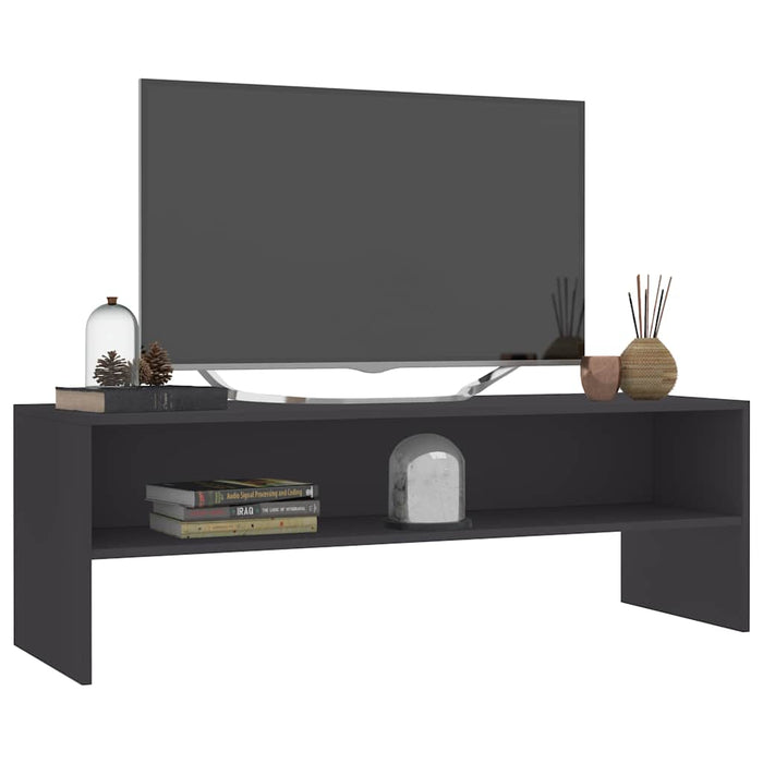 Dulap TV, gri, 120x40x40 cm, lemn prelucrat WALTI