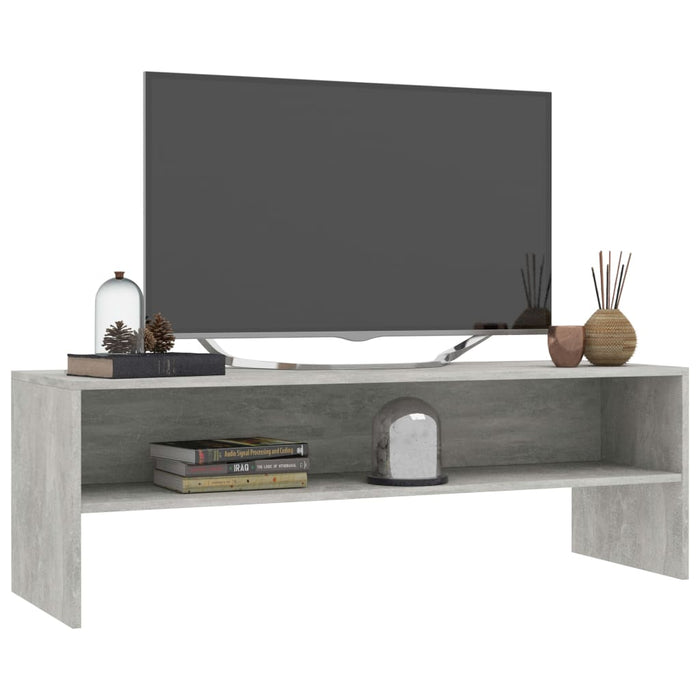 Comodă TV, gri beton, 120 x 40 x 40 cm, lemn prelucrat - WALTI WALTI