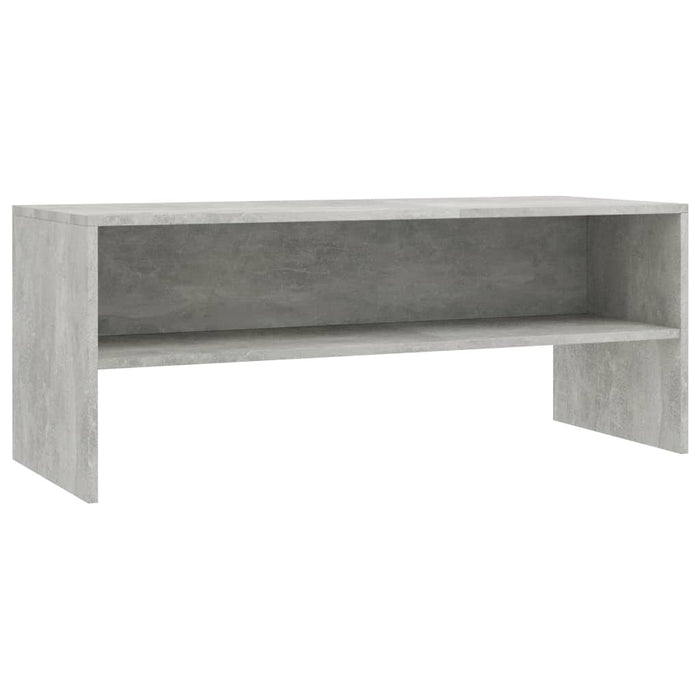 Dulap TV, gri beton, 100x40x40 cm, lemn prelucrat - WALTI WALTI