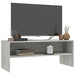 Dulap TV, gri beton, 100x40x40 cm, lemn prelucrat - WALTI WALTI