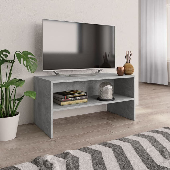 Comodă TV, gri beton, 80x40x40 cm, PAL - WALTI WALTI