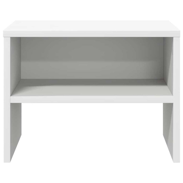 Noptiere, 2 buc., alb, 40x30x30 cm, lemn prelucrat - WALTI WALTI