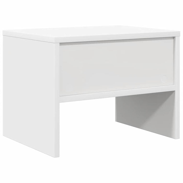 Noptiere, 2 buc., alb, 40x30x30 cm, lemn prelucrat - WALTI WALTI