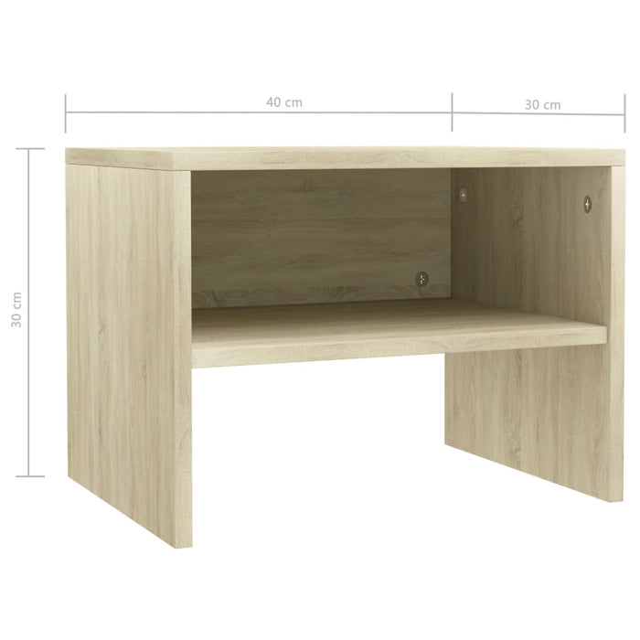 Noptiere, 2 buc., stejar sonoma, 40x30x30 cm, lemn prelucrat - WALTI WALTI