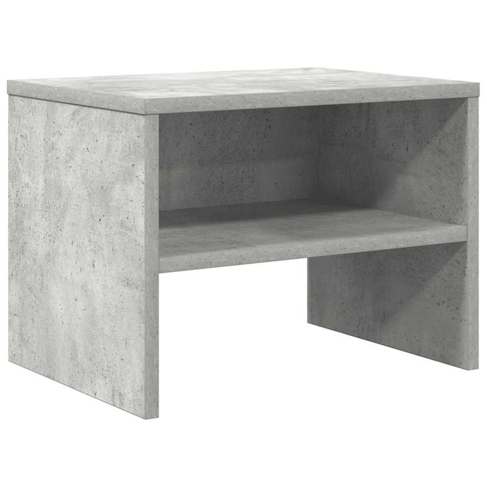 Noptieră, gri beton, 40x30x30 cm, lemn prelucrat - WALTI WALTI