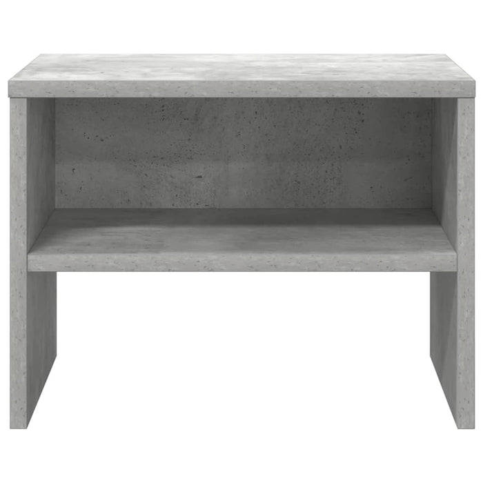 Noptieră, gri beton, 40x30x30 cm, lemn prelucrat - WALTI WALTI