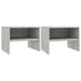 Noptiere, 2 buc., gri beton, 40x30x30 cm, lemn prelucrat - WALTI WALTI