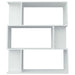 Bibliotecă/Separator cameră, alb, 80x24x96 cm, lemn prelucrat - WALTI WALTI