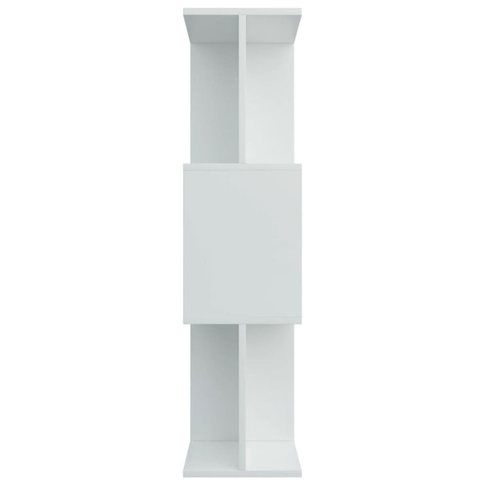 Bibliotecă/Separator cameră, alb, 80x24x96 cm, lemn prelucrat - WALTI WALTI