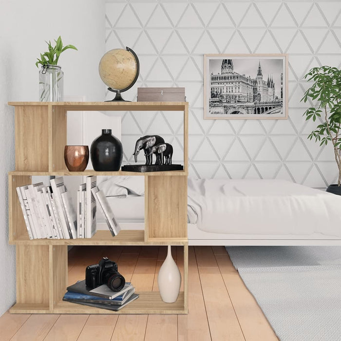 Bibliotecă/Separator, stejar sonoma, 80x24x96 cm lemn prelucrat WALTI