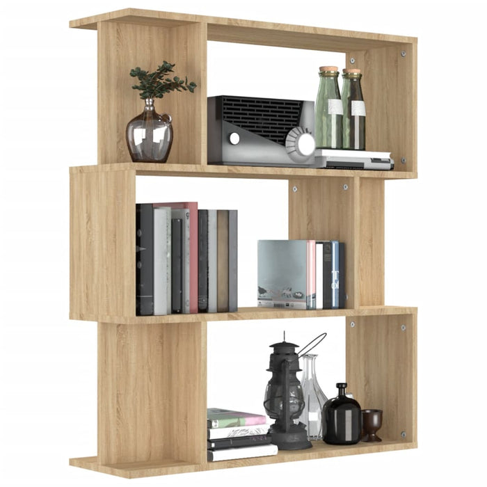 Bibliotecă/Separator, stejar sonoma, 80x24x96 cm lemn prelucrat WALTI