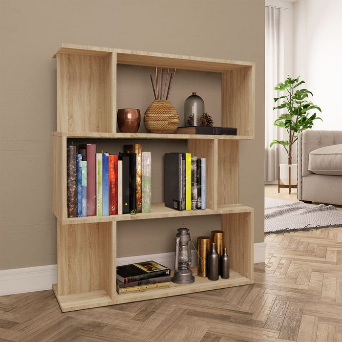 Bibliotecă/Separator, stejar sonoma, 80x24x96 cm lemn prelucrat WALTI