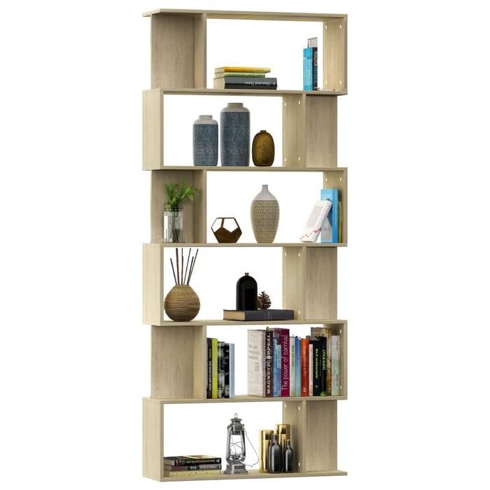 Bibliotecă/Separator, stejar sonoma 80x24x192 cm lemn prelucrat - WALTI WALTI