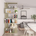 Bibliotecă/Separator, stejar sonoma 80x24x192 cm lemn prelucrat - WALTI WALTI