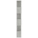 Bibliotecă/Separator, gri beton, 80x24x192 cm, lemn prelucrat - WALTI WALTI