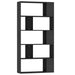 Bibliotecă/Separator cameră negru, 80x24x159 cm, lemn prelucrat - WALTI WALTI