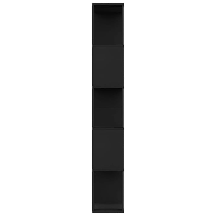 Bibliotecă/Separator cameră negru, 80x24x159 cm, lemn prelucrat - WALTI WALTI