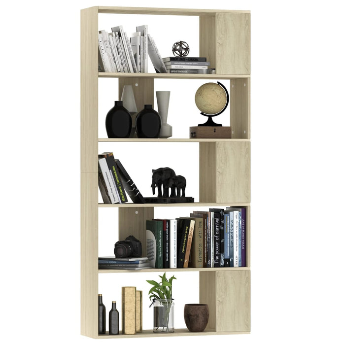 Bibliotecă/Separator, stejar sonoma 80x24x159 cm lemn prelucrat - WALTI WALTI