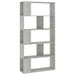 Bibliotecă/Separator, gri beton, 80x24x159 cm, lemn prelucrat - WALTI WALTI
