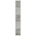 Bibliotecă/Separator, gri beton, 80x24x159 cm, lemn prelucrat - WALTI WALTI