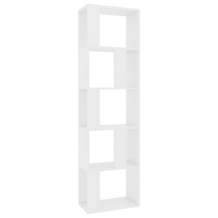 Bibliotecă/Separator cameră, alb, 45x24x159 cm, lemn prelucrat - WALTI WALTI