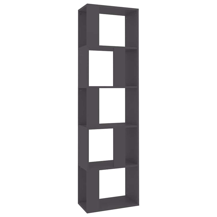 Bibliotecă/Separator cameră, gri, 45x24x159 cm, PAL WALTI