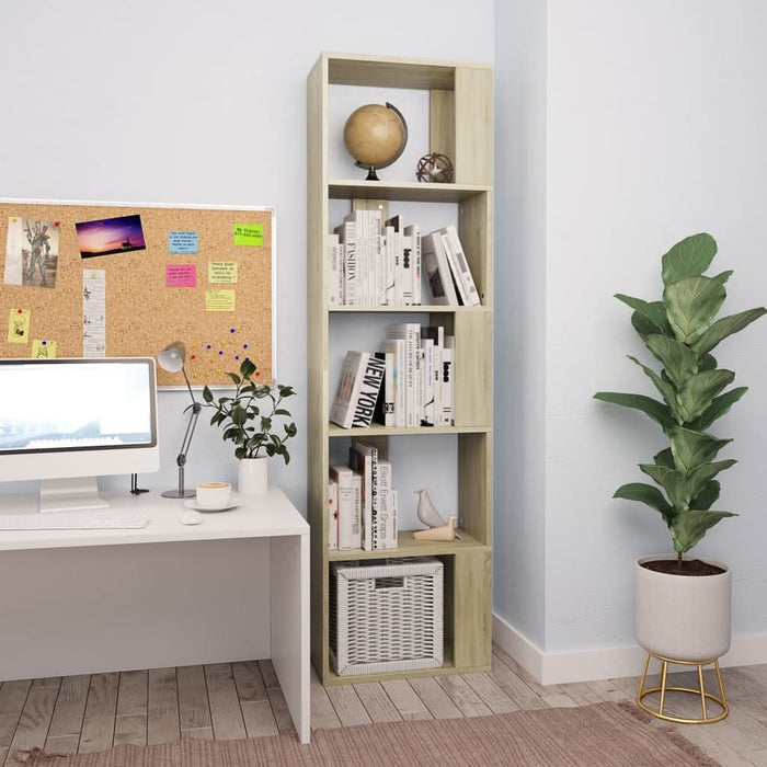 Bibliotecă/Separator, stejar sonoma 45x24x159 cm lemn prelucrat - WALTI WALTI