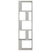 Bibliotecă/Separator, gri beton, 45x24x159 cm, lemn prelucrat - WALTI WALTI