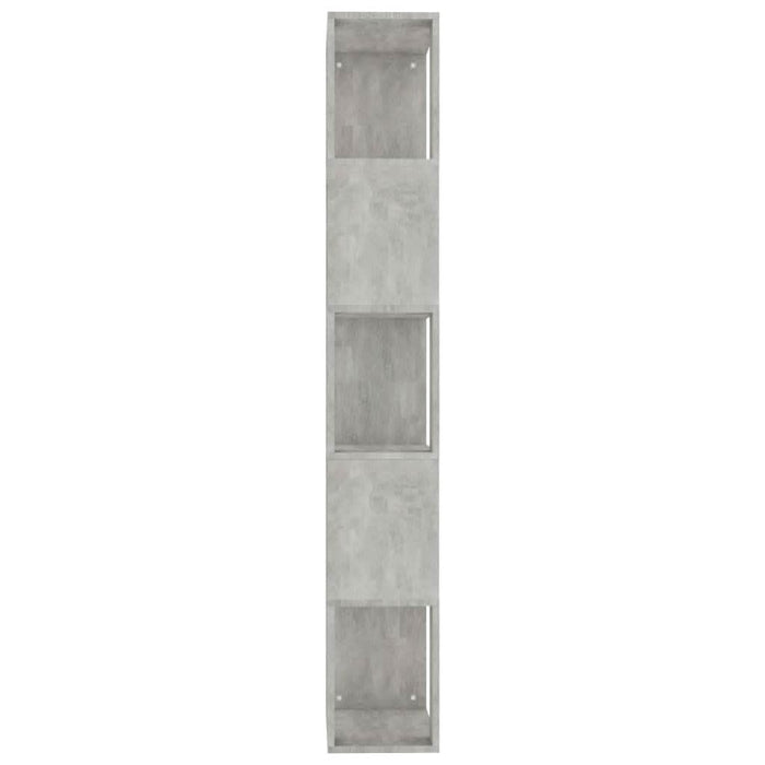 Bibliotecă/Separator, gri beton, 45x24x159 cm, lemn prelucrat - WALTI WALTI