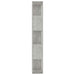 Bibliotecă/Separator, gri beton, 45x24x159 cm, lemn prelucrat - WALTI WALTI