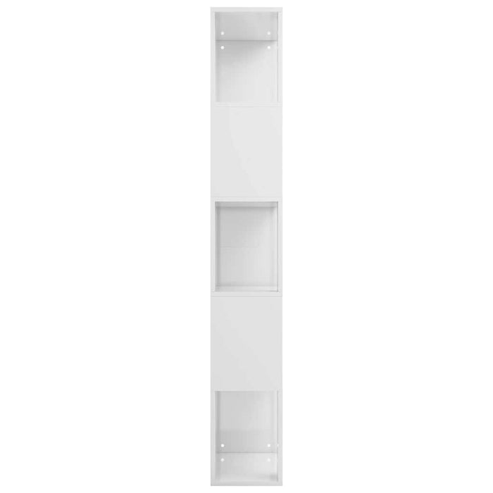 Bibliotecă/Separator alb extralucios 45x24x159cm lemn prelucrat WALTI