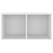 Cutie de depozitare viniluri, alb, 71x34x36 cm, lemn compozit - WALTI WALTI