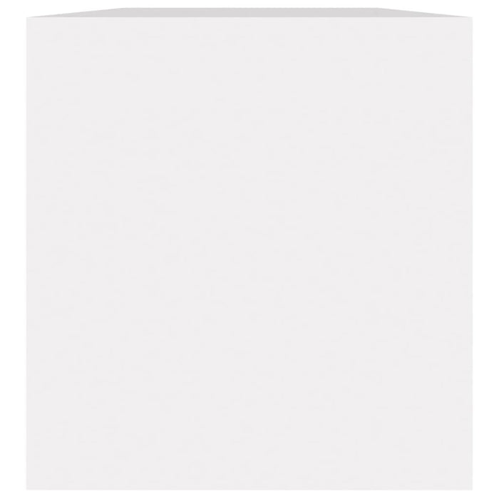 Cutie de depozitare viniluri, alb, 71x34x36 cm, lemn compozit - WALTI WALTI