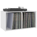 Cutie de depozitare viniluri, alb, 71x34x36 cm, lemn compozit - WALTI WALTI