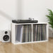 Cutie de depozitare viniluri, alb, 71x34x36 cm, lemn compozit - WALTI WALTI