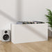 Cutie de depozitare viniluri, alb, 71x34x36 cm, lemn compozit - WALTI WALTI